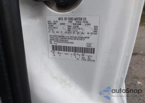 2007 Ford F-250 Lariat/Xl/Xlt z USA, uszkodzony, nr VIN 1FTSX21577EA21550